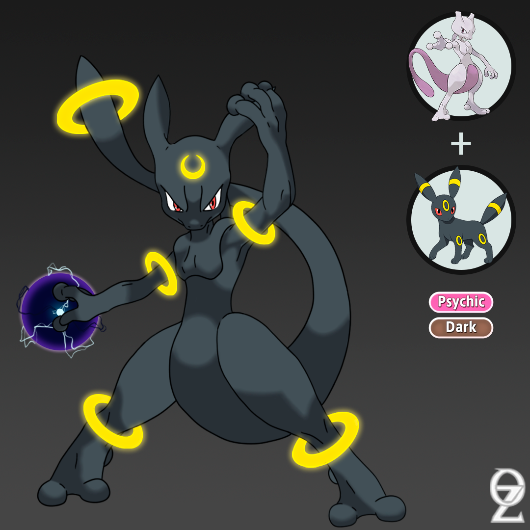 Pokemon Fusion Mew + Mewtwo X by Sketchtablet on DeviantArt