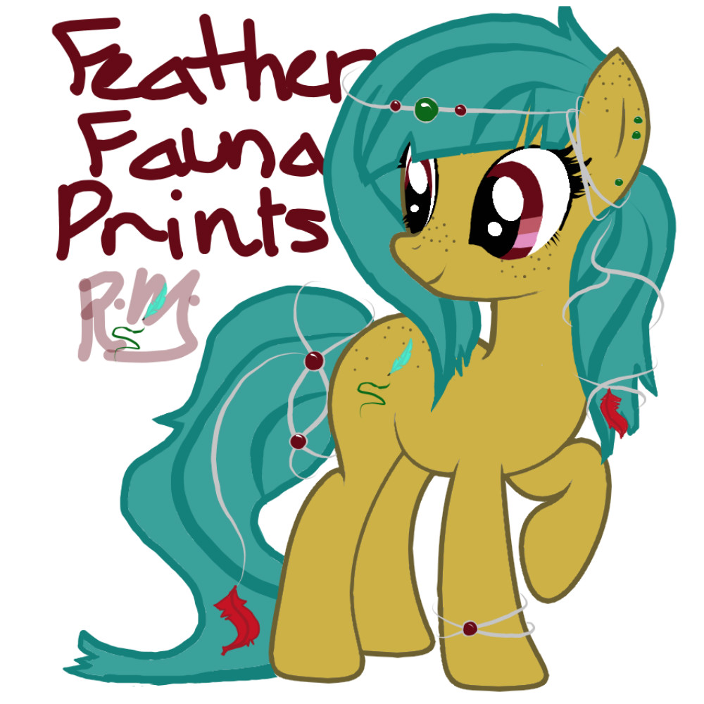 Feather Fauna Prints: MLP oc by Mylittlepastelpony on DeviantArt