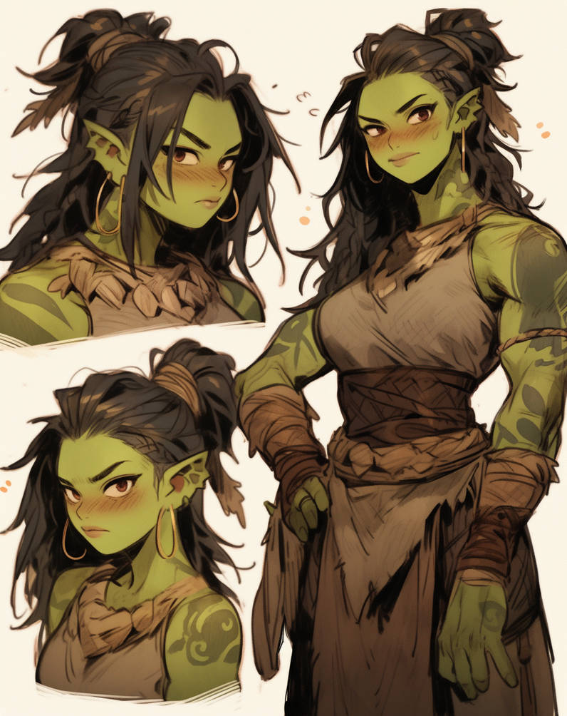 Tiombe the shy orc