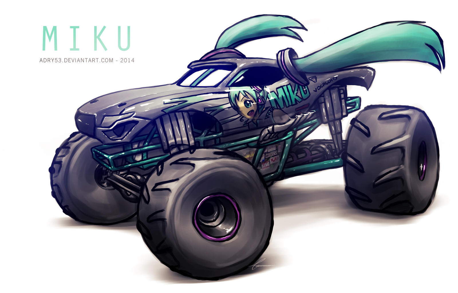 Monster Jam MIKU by Adry53