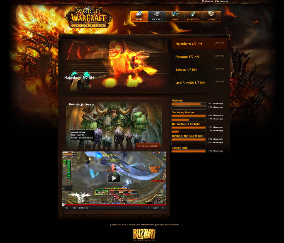 World of Warcraft layout by dobry-wybor on DeviantArt