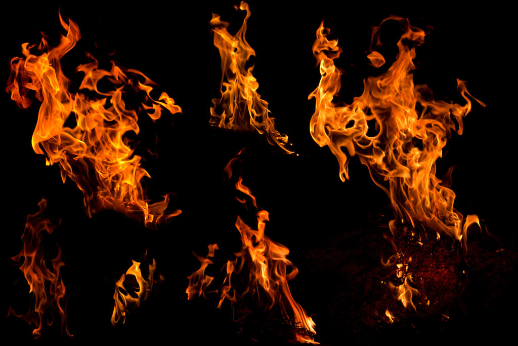 fire and flames stock