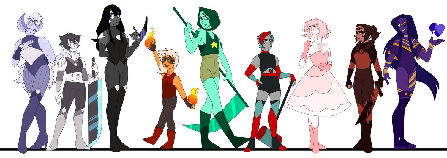 Gem OC Lineup by voidmajyks on DeviantArt