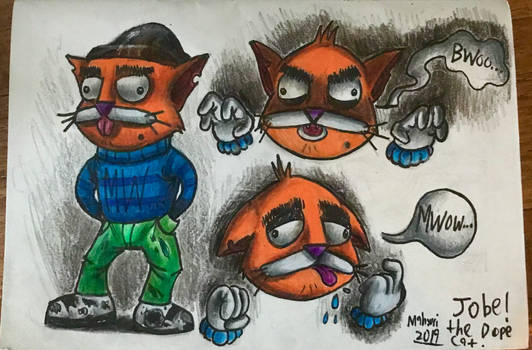 Comic: Jobe the dope cat (character sheet)