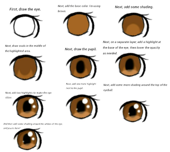 Anime eyes sheet by Heterogeneity on DeviantArt