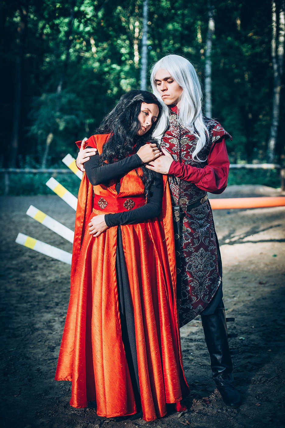 Touching of Dragon: Elia and Rhaegar Targaryen.