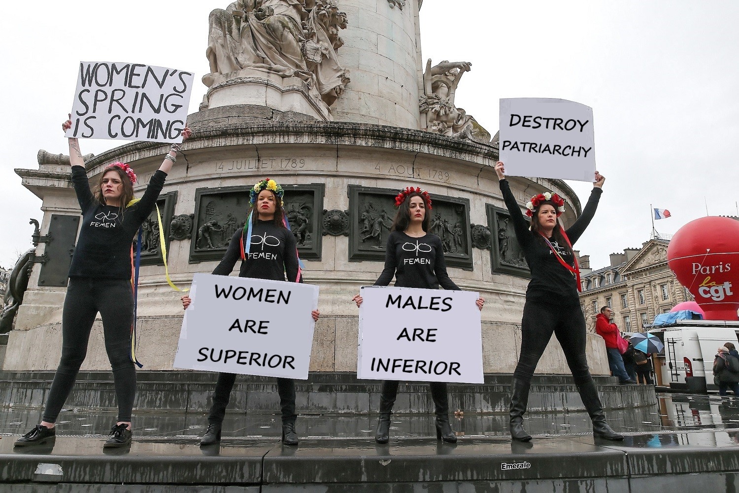 Gynarchic Revolution demonstrations 4 by oriongynocrat on DeviantArt