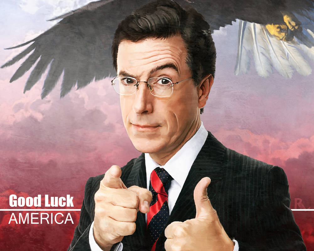 Colbert Reportrait Wallpaper by Stygma7 on DeviantArt