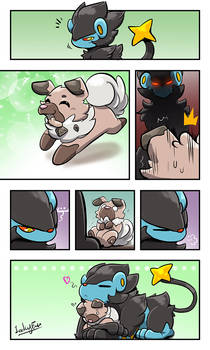 Pokemon Fancomic: A Poke Life, Ray and Lycan.