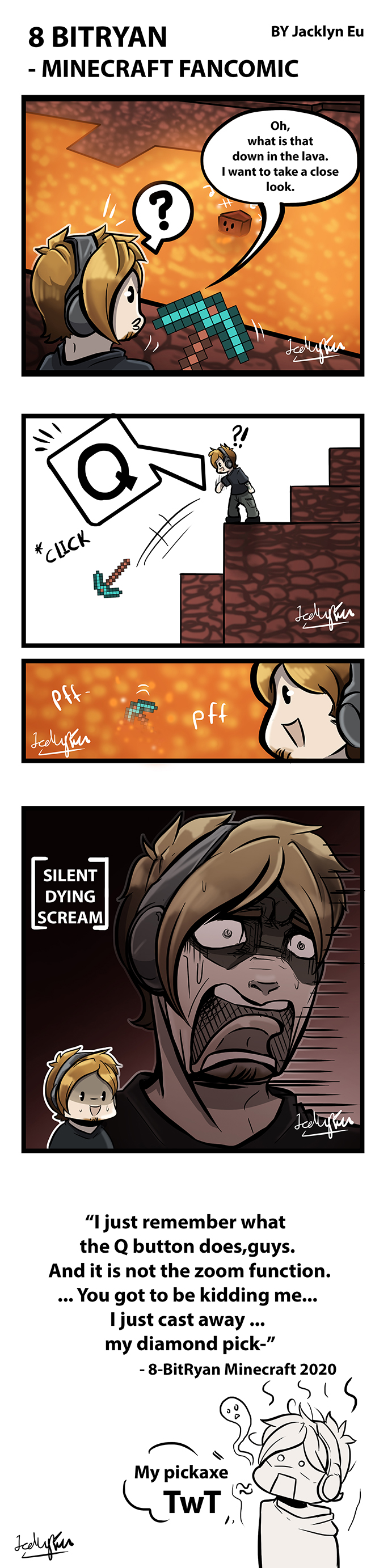 8 Bitryan Deviantart 8-BitRyan Minecraft Fancomic by JacklynEu on DeviantArt