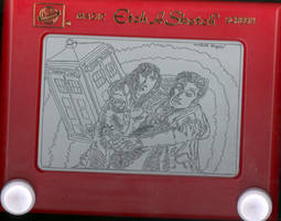 Dr. Who and Donna Noble Etch-a-Sketch