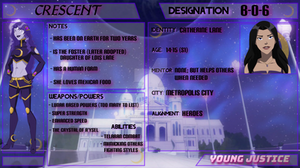 Crescent Application (Young Justice OC)