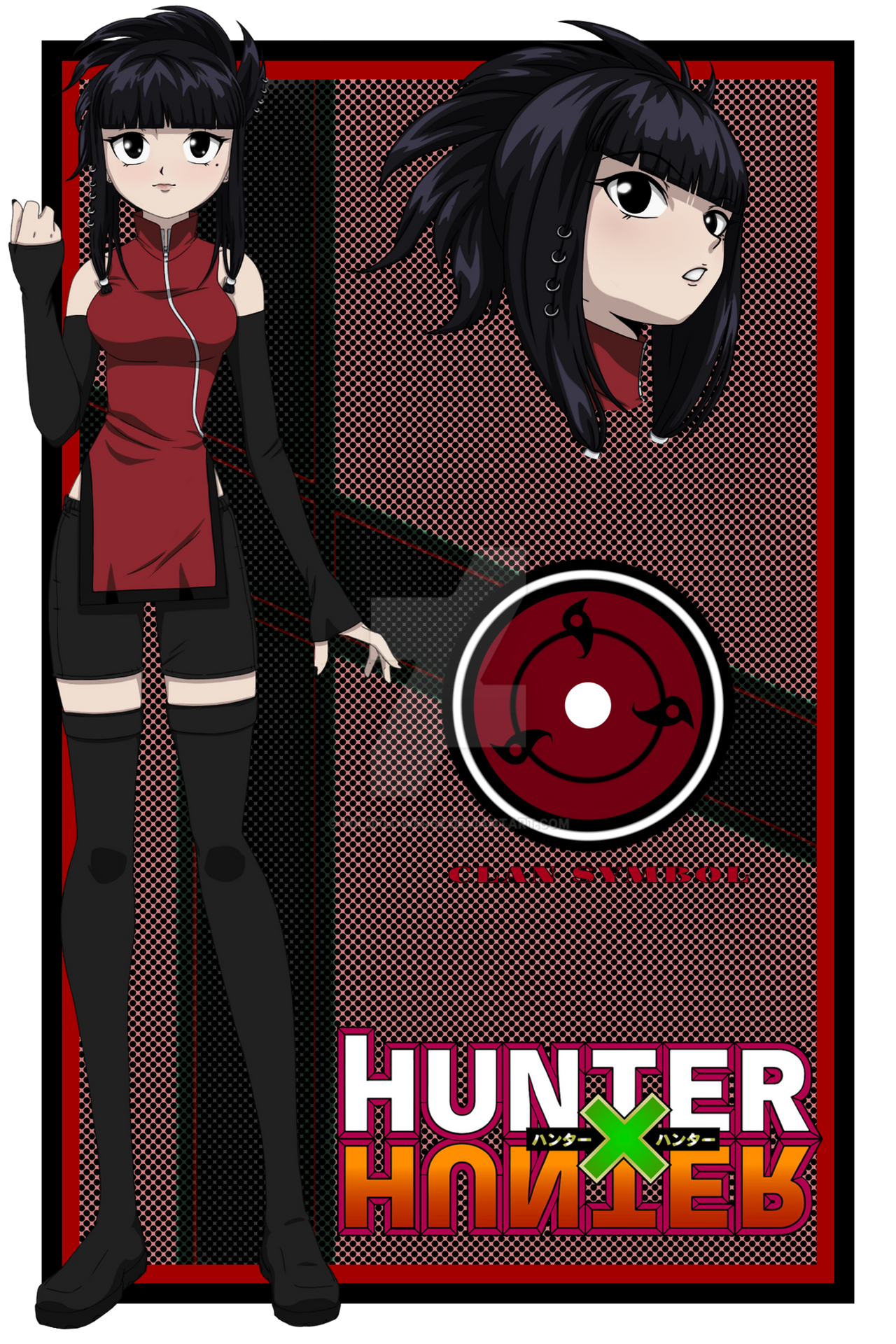 Hunter x hunter black hair shop girl