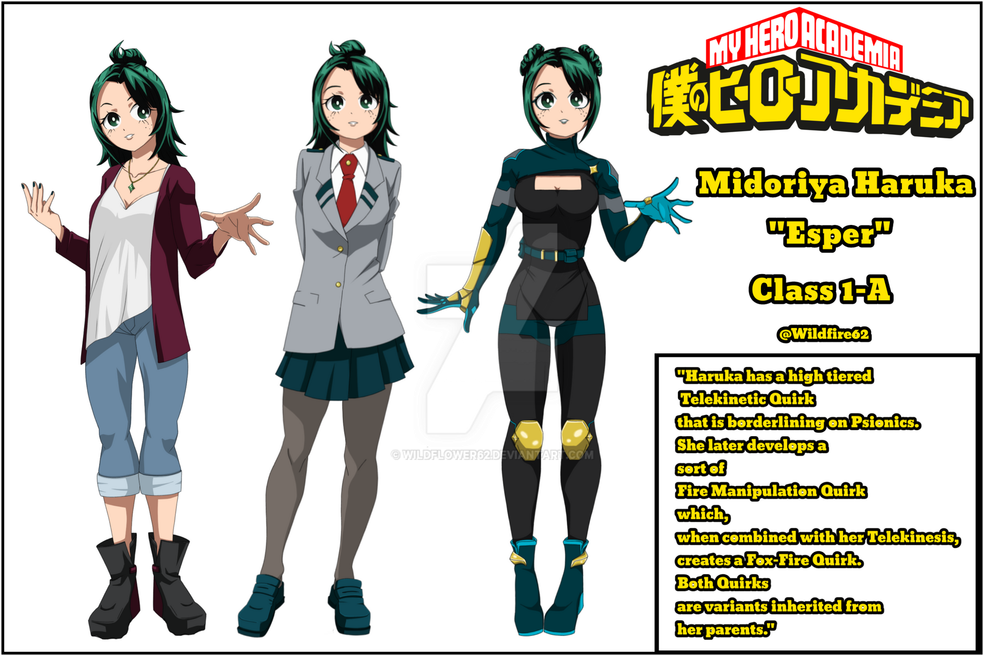 MHA OC | Midoriya Haruka 'Esper'