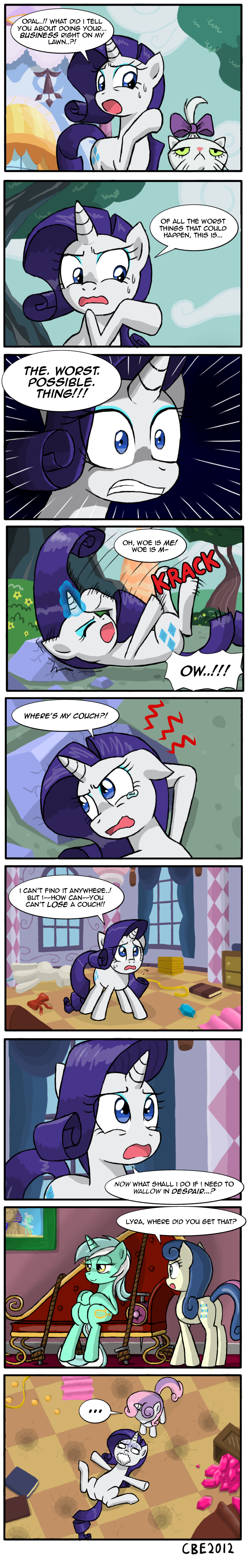 Rarity's calm and collected solution