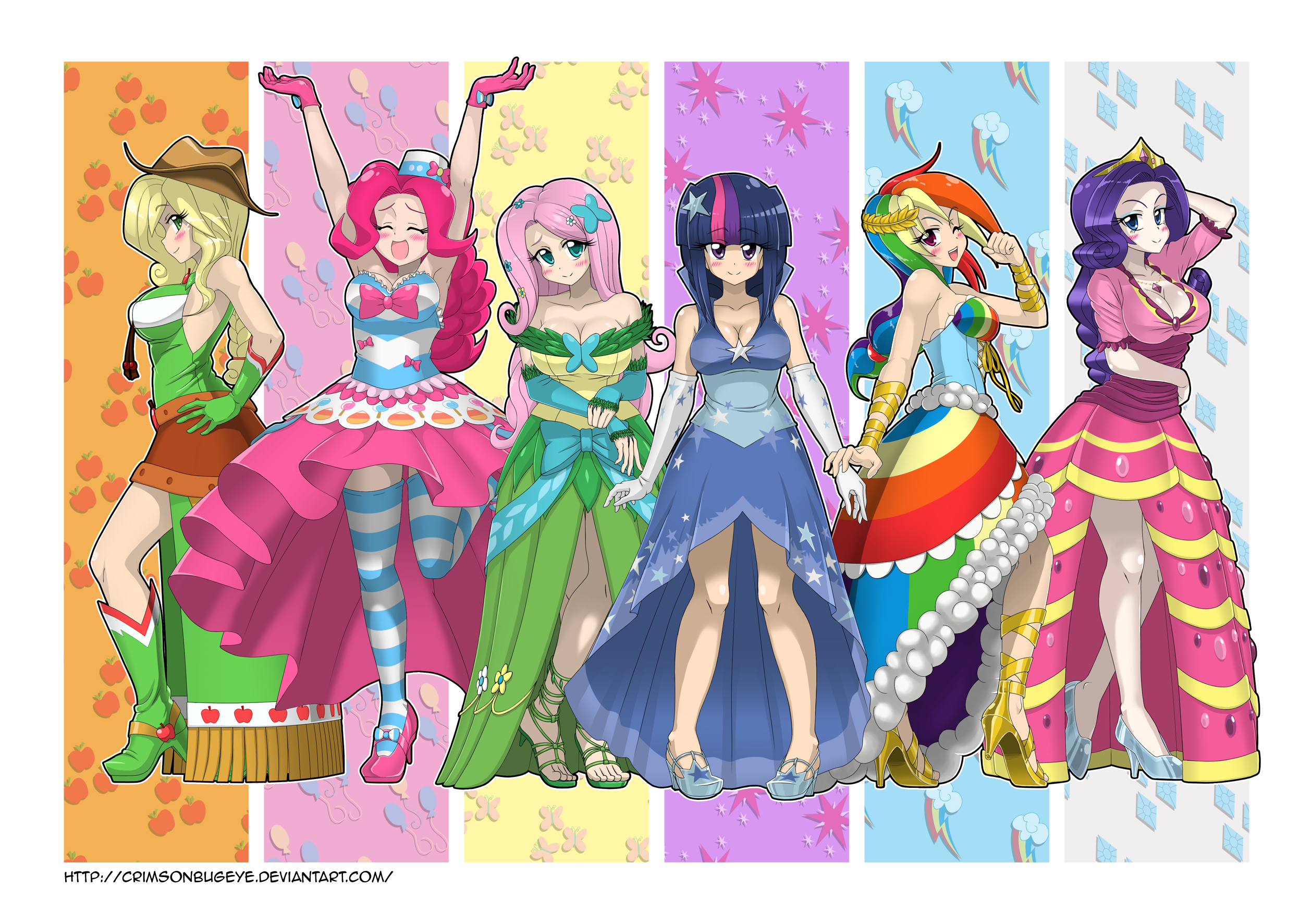 Mane 6 Gala Dresses