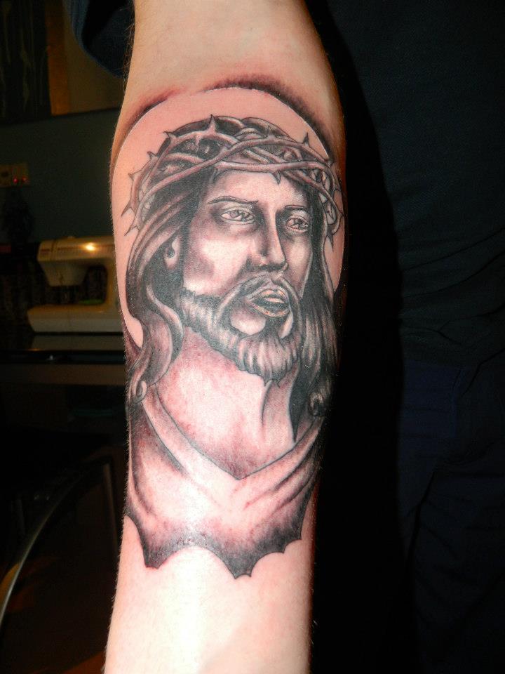 jesus tattoo on forearm by Craigwright on DeviantArt jesus tattoo on forearm by Craigwright on DeviantArt