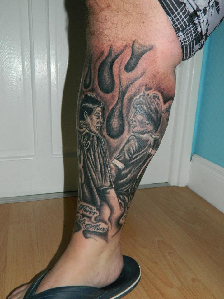 liverpool half leg sleeve by Craigwright on DeviantArt