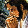 Jesus Praying- painting