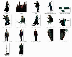 Harry Potter Character set #1 png