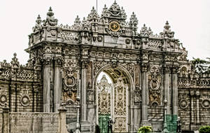 The Gate Of Dolmabahce Palace.