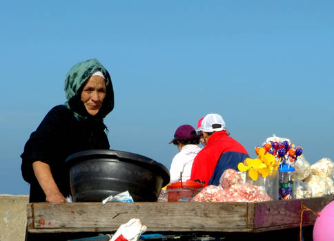 Moroccon Woman Popcorn Seller. 2.