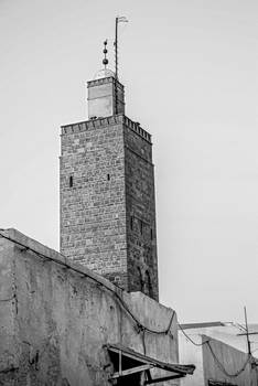 The Minaret In Casbah,Rabat,Morocco. (BW. Edition)