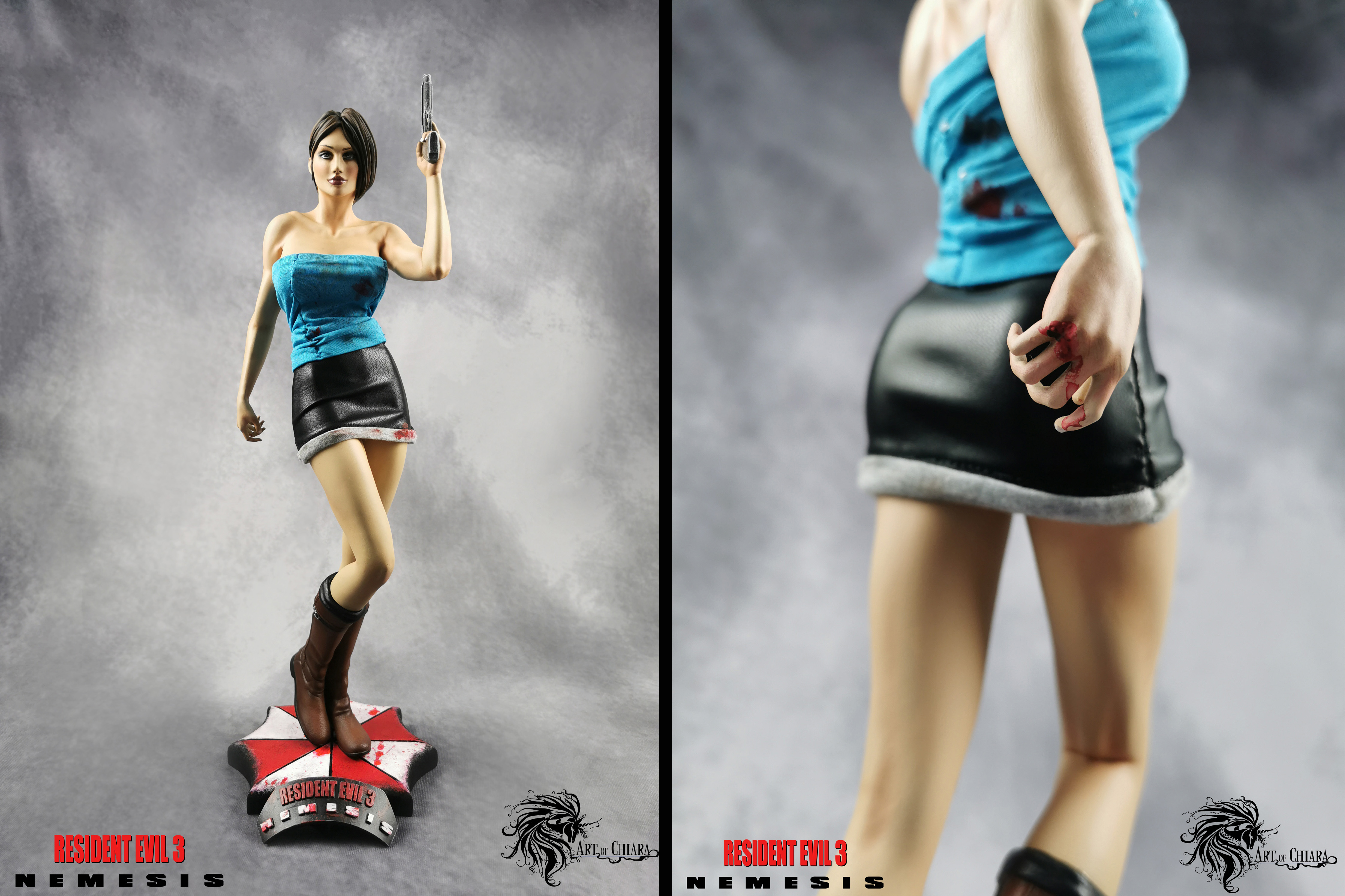 Jill Valentine Statue - Resident Evil 3 3D model 3D printable