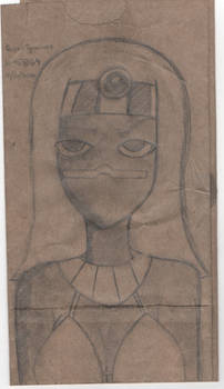 Queen Tyrahnee - Recycled Paper Art