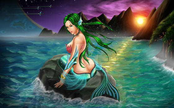 Mermaid on Avalon-5 Ring World