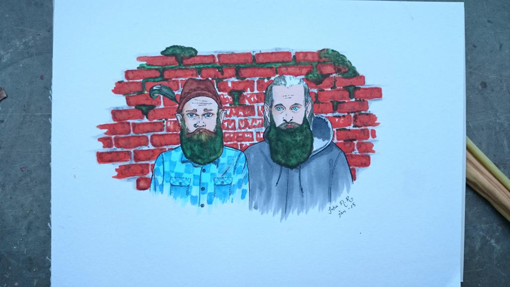 Illustration inspired by The Gay Beards