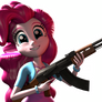 Pinkie with an AK