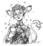 peachie tea by whitekitestrings