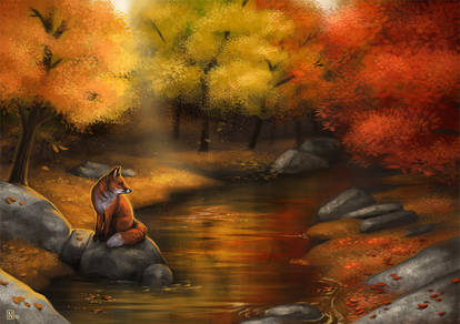 A Fox by the Riverside