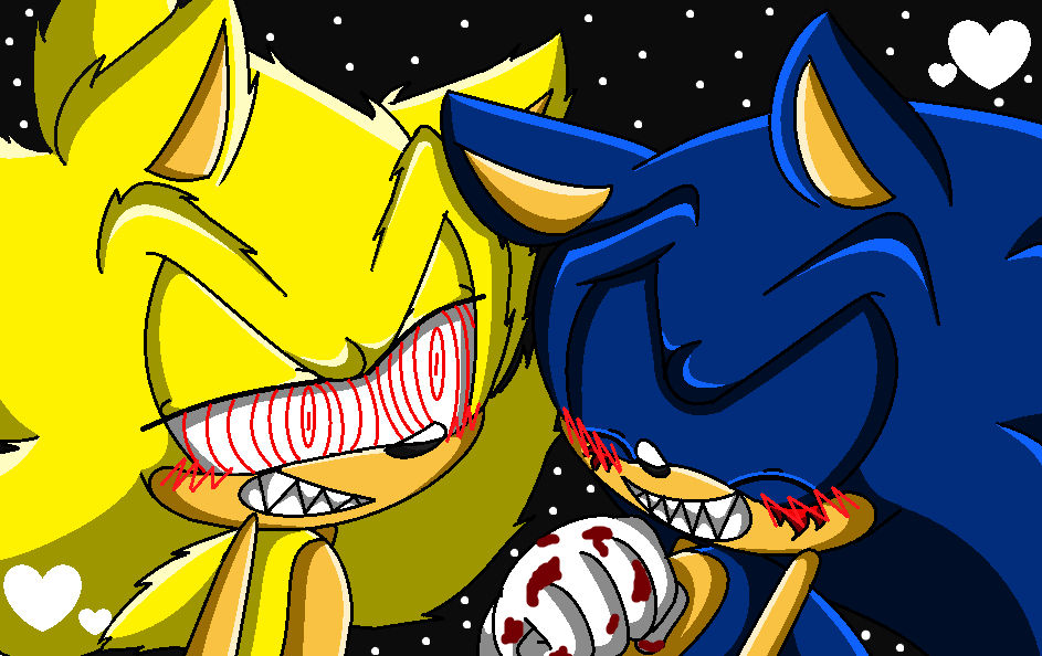 DevArts✏️ (EMERGENCY COMMISSIONS ARE OPEN!) on X: Fleetway Super Sonic vs  EXEs (Colored ver.) And yes, Sunky is here.  / X