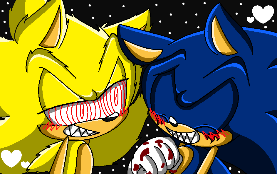 Sonic.exe And Fleetway Super Sonic by Aidanthetoon on DeviantArt