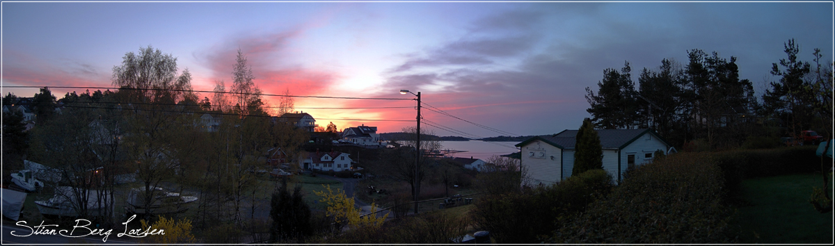 Sunset in Grimstad