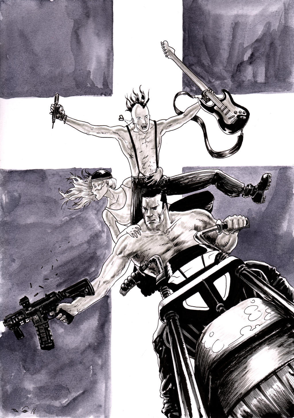 Punk Rocker God Punk Rock Jesus by emalterre on DeviantArt