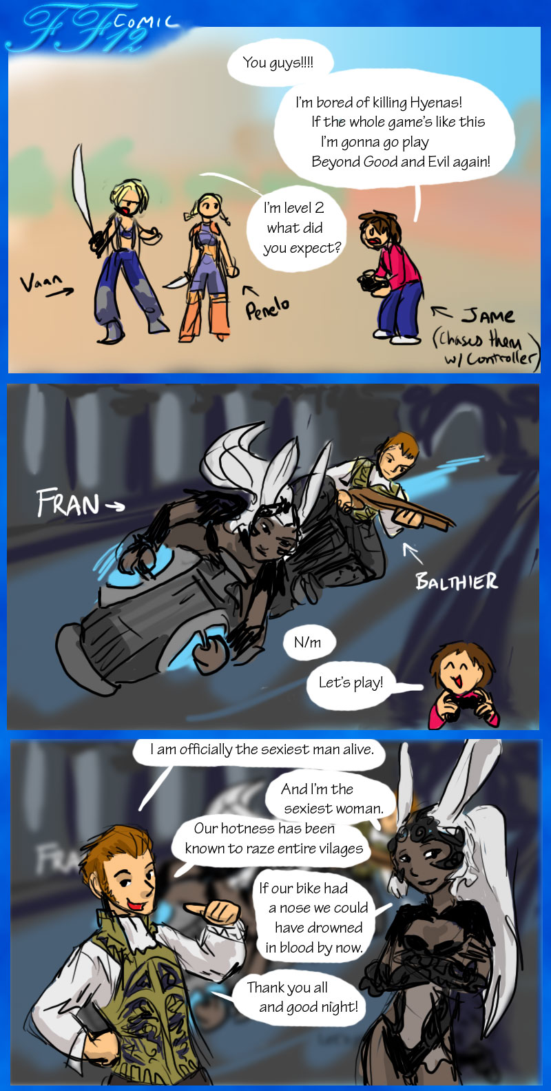 FF12comic002: Fran n Balthier