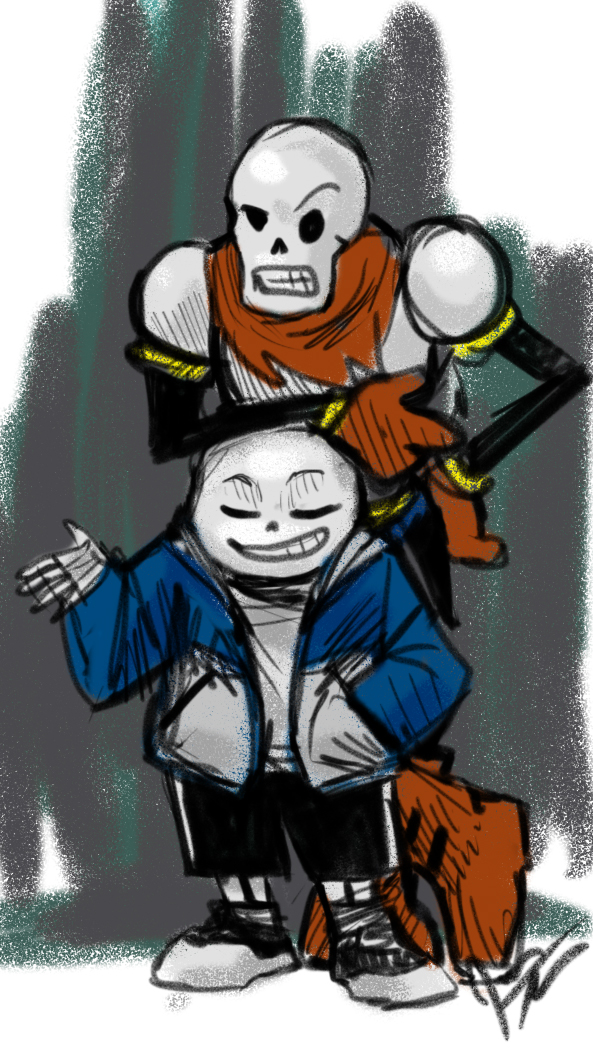 Undertale Sanspapyrussketch