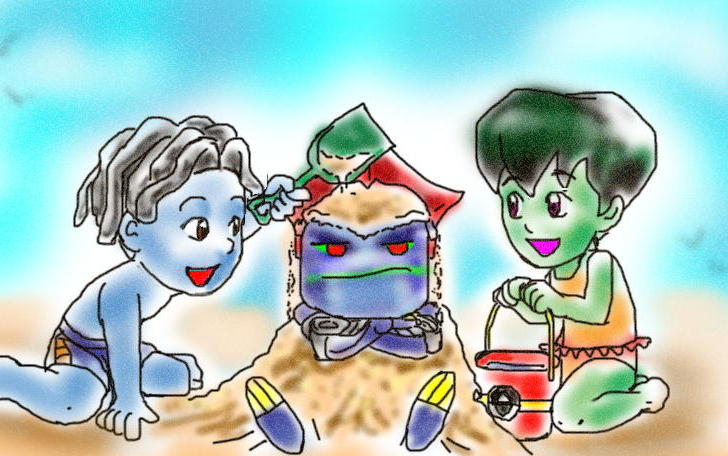 Chibi Raft Beach Chibis by jameson9101322 on DeviantArt