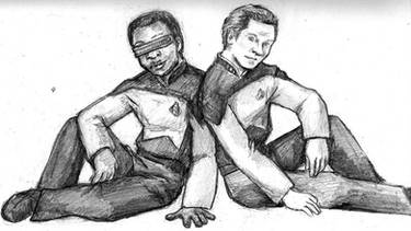 Geordi and Data