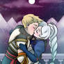 Rwby Jaune Arc and Weiss Schnee Kiss