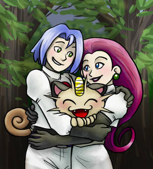 Pokemon Team Rocket hug