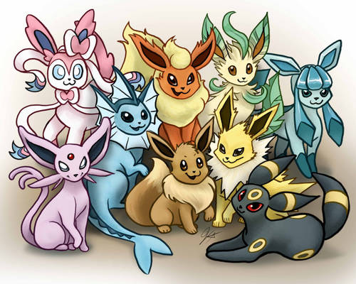 Pokemon Eevee Family Portrait