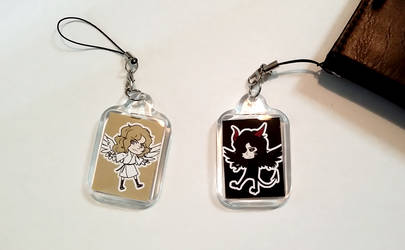 Robert Plant and Jimmy Page Acrylic charms