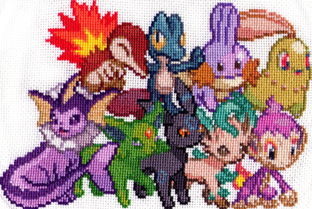 Shiny Pokemon Group 1 - Cross Stitch