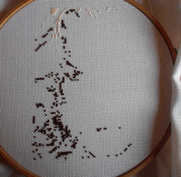 Lucifer - Cross Stitch Progress GIF