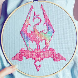 Skyrim - Cross Stitch by AlleenasPixels