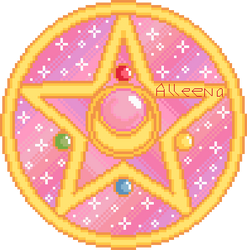 Sailor Moon - Brooch Pixel Art